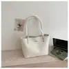 Bolsa Tote Retrô de Grande Capacidade Estilo Coreano para Mulheres 2024 Novo Estilo Simples Casual Tendência de Alta Qualidade para Ombro