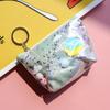 Linda celebridad de internet japonesa ins bolsa de cosméticos de gran capacidad con arena movediza de planeta corazón de niña portátil tamaño pequeño bolsa de aseo de viaje