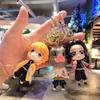 Llavero de Figura de Anime Demon Slayer Muñeca Colgante de Llave Adorno para Coche Llavero Tanjiro