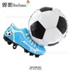 Copa del Mundo Temática Trofeo de Fútbol Base de Pie Grande Decoración de Escena de Fiesta de Celebración de Camiseta Globos de Papel de Aluminio