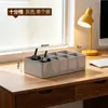 Caja de Almacenamiento para Intercomunicador de Escritorio Bnbs, Organizador de Dispositivos de Mano para Escritorio, Caja de Almacenamiento a Prueba de Polvo para Oficina