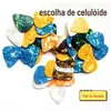 Palheta de Guitarra Acessórios Personalizados Palheta de Celuloide ABS Acessórios para Instrumentos Impressão e Impressão Palheta Gravura Simples e Dupla Face