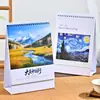 Calendário de Mesa Elevado 2027 Personalizado Novo Calendário de Mesa com Suporte em Papel Pérola Hot Stamping Publicidade Ano do Carneiro Calendário de Mesa Presente Atacado