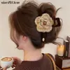 Grampo de Cabelo Laço Maillard para Mulheres, Presilha Grande Tipo Tubarão de Alta Qualidade, Novo Modelo 2026, Grampo para Coque na Parte de Trás da Cabeça, Acessório de Cabelo