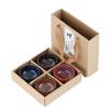 Conjunto de chá de mudança de forno Tianmu Jianzhan copo único de quatro peças Xícara de chá de xícara de chá conjunto Tea Bowl terno Jianzhan de cinco formas de xícara