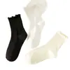 Calcetines de encaje JK para verano, calcetines versátiles de media pantorrilla apilables, hechos a medida, calcetines con volantes de estilo universitario japonés de moda para mujer