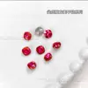 Strass com Fundo Pontiagudo 6mm 8mm, Decorações Grandes Quadradas para Nail Art, Strass de Cristal, Brilho Super Intenso Aurora Iridescente para Decoração de Unhas DIY
