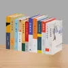 Libros Falsos Libros de Decoración Artística de Estilo Chino Moderno Accesorios de Fotografía Libros de Simulación de Mesa para Cafetería de Sala Modelo