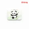 Porta-cartões de Panda com tampa deslizante, adequado para estudantes, cartões de refeição do campus e cartões de transporte público; um porta-crachá estiloso e retrátil estilo cordão e capa protetora, disponível para personalização