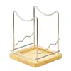 Estante de almacenamiento para tabla de cortar y tapa de olla para el hogar, estante escurridor multifuncional de acero inoxidable para utensilios de cocina, venta al por mayor