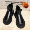 Nuevas Botas de Nieve Otoño e Invierno 2025 para Hombre Terciopelo Engrosado Cálido Zapatos Grandes de Algodón de Una Pierna Antideslizantes Zapatos de Algodón para Hombre