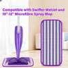 Compatível com Panos de Mop de Fibra Reutilizáveis Swiffer Wet, Cabeças de Mop de Uso Duplo Úmido e Seco, Compatível com Swiffer