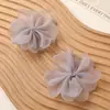 Versión coreana de exquisita atmósfera organza borde quemado florcitas cosidas a mano DIY accesorios para el cabello hechos a mano zapatos y calcetines accesorios de ropa