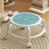 Banqueta Baixa Giratória Infantil com Rodas Silenciosas para Dormitório, Banqueta Baixa Giratória para Limpeza de Chão, Banqueta de Pedicure com Rodas, Banqueta Infantil para Aprender a Andar