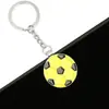 Al por mayor Copa del Mundo Pequeños Regalos Colgante de Zapato de Fútbol de Simulación de Metal Llavero Souvenir de Equipo Llavero de Fútbol