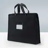 Bolsa de Mensageiro Masculina Pasta para Documentos Bolsa de Informações Bolsa para Arquivos Bolsa para Reunião de Negócios Bolsa Mensageira Impressão de Logo