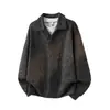 Muxi Ropa Otoño Tendencia Estilo Old Money Retro Camisa POLO de Dos Piezas Falsas con Cuello Sudadera Deportiva Casual de Manga Larga para Hombre