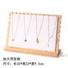 Placa de Exibição de Pingente de Bambu Extra Grande Rack de Armazenamento de Joias Suporte de Exibição de Colar Props de Exibição de Joias de Veludo Destacáveis