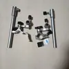 Nuevo Set de Tres Piezas de Accesorios para Silla de Pesca de Aleación de Aluminio-Magnesio: Soporte para caña de pescar, Estante para proteger peces, Estante con bandeja para señuelos, Universal para sillas de tipo Knight de estilo europeo
