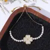 Pulseira Ins Tendência Celebridade da Internet Venda Quente Transfronteiriça Leve Luxo Alto Padrão Feminina Flor Rotativa Pulseira Galvanizada