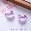 Plato de Cubiertos Mini de Dibujos Animados Modelo de Cuchara Adorno para Muñeca Miniatura Regalo Lindo Set de Comida de Juguete para Cocina