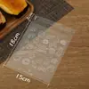 Bolsa de embalaje para pan tostado bolsa para bagellas dona bolsa autoadhesiva horneado artesanal snack alimento embalaje bolsa independiente