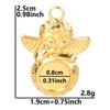 Accesorios de joyería de acero inoxidable de estilo europeo y americano, ligeros, de lujo, para nichos, collares de acero inoxidable para bricolaje, galvanoplastia al vacío de 18 k.