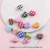 Patas de Gato de Dibujos Animados Suaves y Lindas Corazón Cadena para Teléfono DIY Acrílico Tridimensional Hecha a Mano Joyería con Cuentas Accesorios