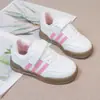 Plantilla para Zapatos de Niños Medianos y Grandes Velcro Zapatos Deportivos Zapatos Blancos para Niños Niños Niñas Primavera y Otoño Nuevos Zapatos Casuales Suaves