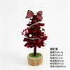 Enfeites de mini árvore de Natal artesanais de torção transfronteiriços, decorações de mesa para feriados, presentes de Natal, atacado da fábrica de origem