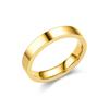 Anillo de acero de titanio con apertura simple y lisa, anillo de pareja de nicho de lujo ligero de moda europea y americana para hombre, joyería de mano transfronteriza