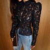 Camisa de Botones de Moda Estilo Chino Nuevo para Mujer 2026 Primavera Transfronteriza Gama Alta Cuello Alto Manga Abullonada Encaje Top Ropa de Mujer