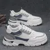 Tênis de Trabalho para Homens, Novo Estilo de Primavera, Sapatos Casuais Respiráveis de Malha para Homens, Botas Martin com Sola Grossa para Homens, Sapatos para Homens
