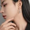 Hermosos pendientes de plata de ley 925, 2023, nuevos y modernos pendientes de nicho de alta calidad, pendientes de cara redonda cuadrada, pendientes adelgazantes