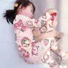 Ropa de casa infantil de Frozen para primavera y otoño, pijama de niña, traje de pantalón largo de manga larga de la princesa Elsa, traje para niña pequeña