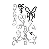 Nuevas pegatinas de tatuajes de purpurina creativas de bricolaje transfronterizas de Amazon para niños y adultos, Y2K Navidad Halloween