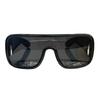 Lw40122 Óculos de Sol Quadrados Grandes Luxuosos da Moda Que Fazem o Rosto Parecer Menor, Óculos de Sol Modernos para Férias e Fotos na Praia