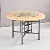 Panel de mesa redonda grande de gran venta para el hogar 15 personas encimera plato giratorio mesa de comedor sencilla mesa de comedor comercial patas de mesa plegables 10 personas