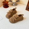 Zapatos Birkenstock para Niñas, Zapatos Pequeños de Cuero para Niñas, Nuevo Estilo Primavera y Otoño 2025, Estilo Princesa, Suela Suave, Modernos, Zapatos para Niños Medianos y Grandes