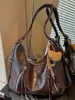 Moda transfronteiriça nova bolsa estilosa feminina bolsa de grande capacidade para o dia a dia bolsa de ombro único bolsa tote simples retrô casual