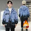Ropa de Invierno para Niños Niños, Parka Gruesa con Forro de Felpa, Chaqueta de Algodón de Estilo Coreano de Moda para Niños Mayores, Popular entre los Estudiantes