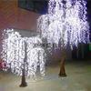 Luz LED para árvores de paisagem, iluminação LED verde salgueiro para parque comunitário, luz amarela para árvores de salgueiro