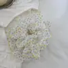 Bosque de Burbujas Arcoíris Hortensia Dulce Fresca Diadema Floral para el Cabello Scrunchie Suave Francés de Alta Gama Accesorio para el Cabello