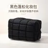 Bolsa Cosmética Cuadros Acolchados de Nailon de Gran Capacidad Transfronteriza, Bolsa de Almacenamiento Octagonal para Artículos de Tocador, Bolsa Cuadrada Pequeña de Mano Cuadros de Burbujas