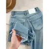 Calça Jeans de Tencel Fluida Plus Size para Mulheres, Estilo Verão Fino, Calça Cropped de Seda Gelada de Cintura Alta Emagrecedora de Perna Larga Reta