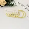 Nuevo Set de Aros Estrella Transfronterizos para Mujer, Pendientes de Aro Florales Exagerados de Nicho a la Moda, Elegantes Pendientes de Estilo Europeo y Americano