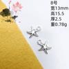 Xizang prata acessórios de joalheria DIY placa vintage pingente pequeno cristal acessórios de pingente feitos à mão ornamentos de Yiwu atacado