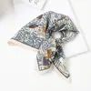 Lenço Xadrez com Bolinhas Vintage de Alta Qualidade Lenço Decorativo para Cabeça Lenço de Seda Novo Estilo Primavera e Verão