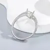 Anillo de plata de ley maciza S925 de 6x9 mm con forma de lágrima y pera, para DIY con gema, con un toque vintage de alta gama, presentado en la transmisión en vivo de Xiaohongshu