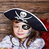Tapa-olho de Pirata de Feltro Tapa-olho de Caveira de Um Olho Atacado Adereços de Fantasia de Halloween Máscara de Baile
